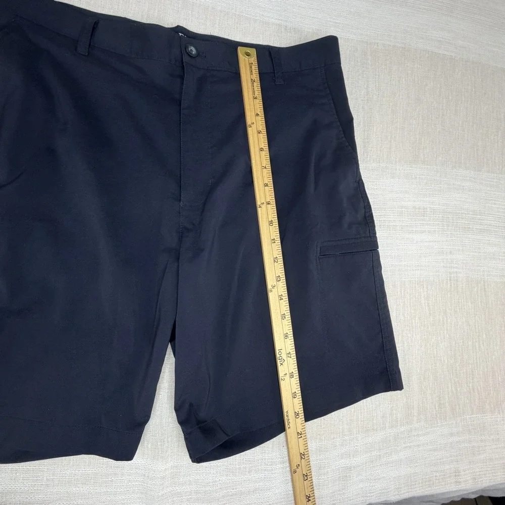 Chaps Golf Mens Performance Shorts Sz 36 Navy Stretch Chino Flat Front 9" inseam - Picture 7 of 8